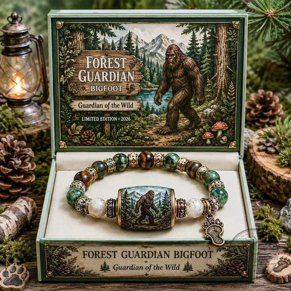 Bigfoot Forest Guardian Beaded Bracelet Guardian of the Wild 1 Bigfoot Forest Guardian Beaded Bracelet Guardian of the Wild