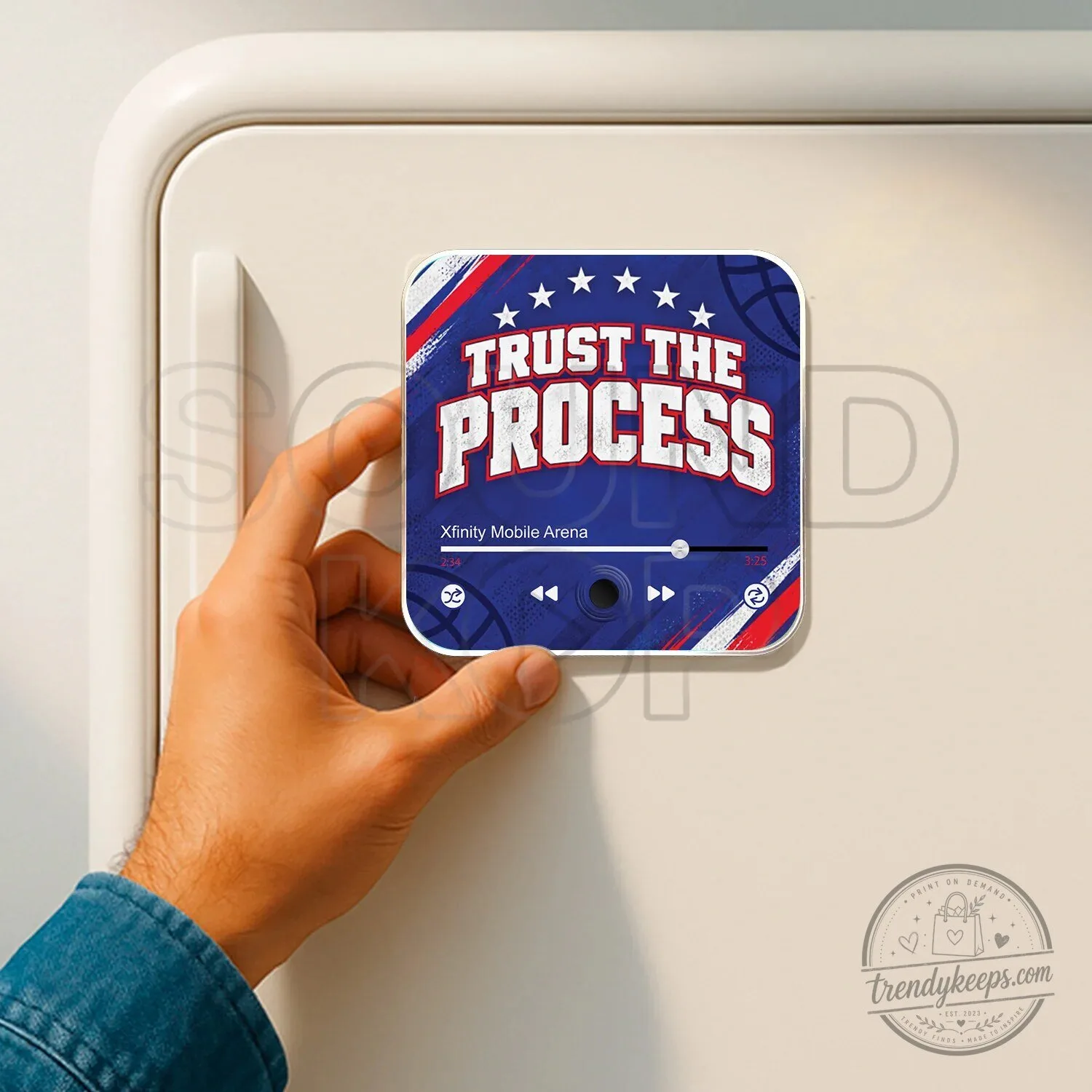 Philadelphia 76ers Trust The Process Basketball Team Magnet 19 Philadelphia 76ers Trust The Process Basketball Team Magnet