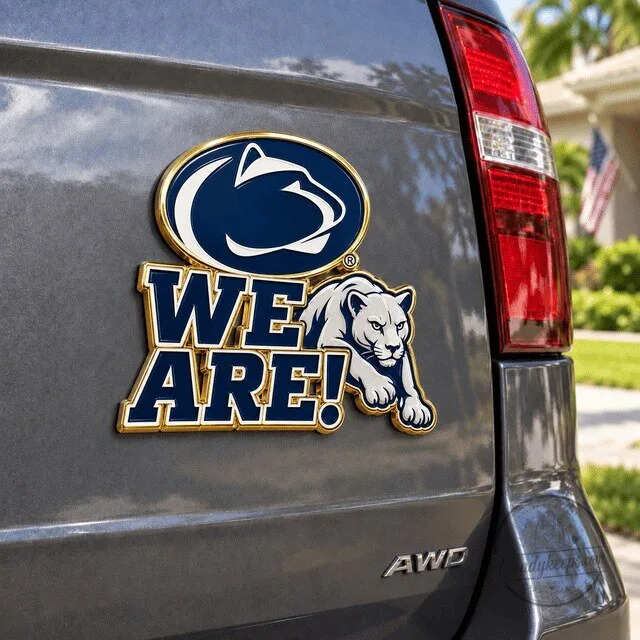 Penn State Nittany Lions We Are! Car Decal Bumper Sticker
