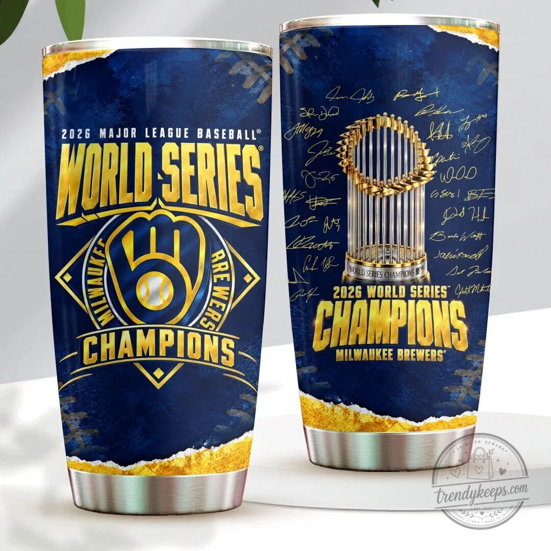 Milwaukee Brewers 2026 World Series Champions Baseball Team Tumbler Cup