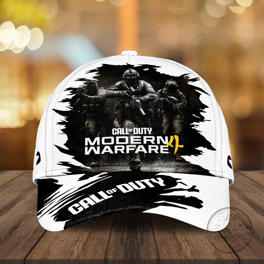 Call of Duty Modern Warfare Video Game Soldier Graphic Print Cap Hat