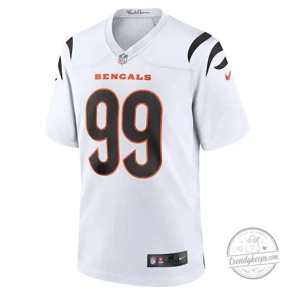 Cincinnati Bengals Myles Murphy White Game Football Jersey 6 Cincinnati Bengals Myles Murphy White Game Football Jersey