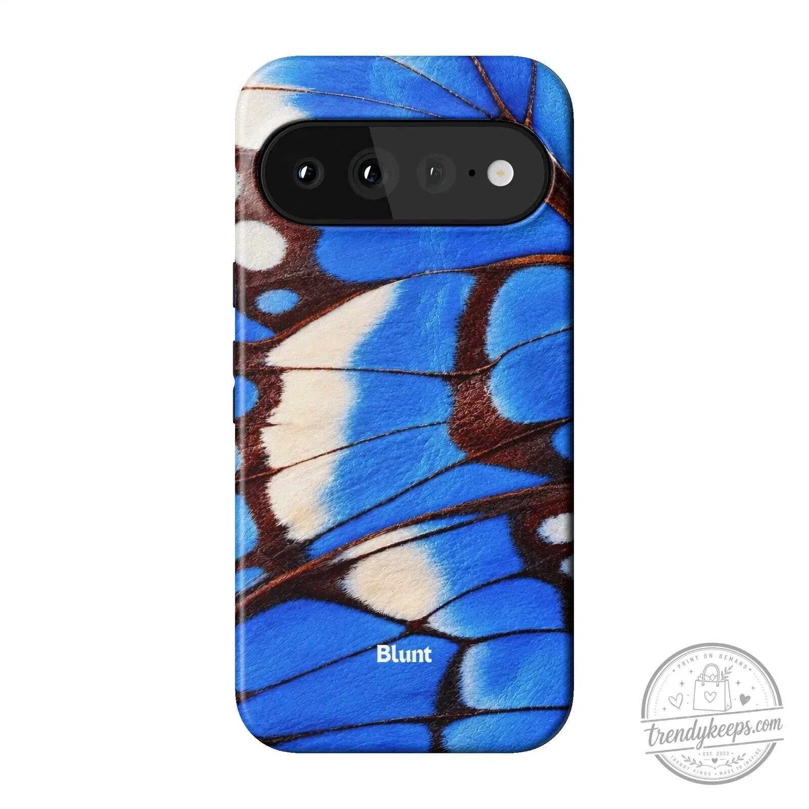 Blue Morpho Butterfly Wing Pixel Phone Case 12 Blue Morpho Butterfly Wing Pixel Phone Case