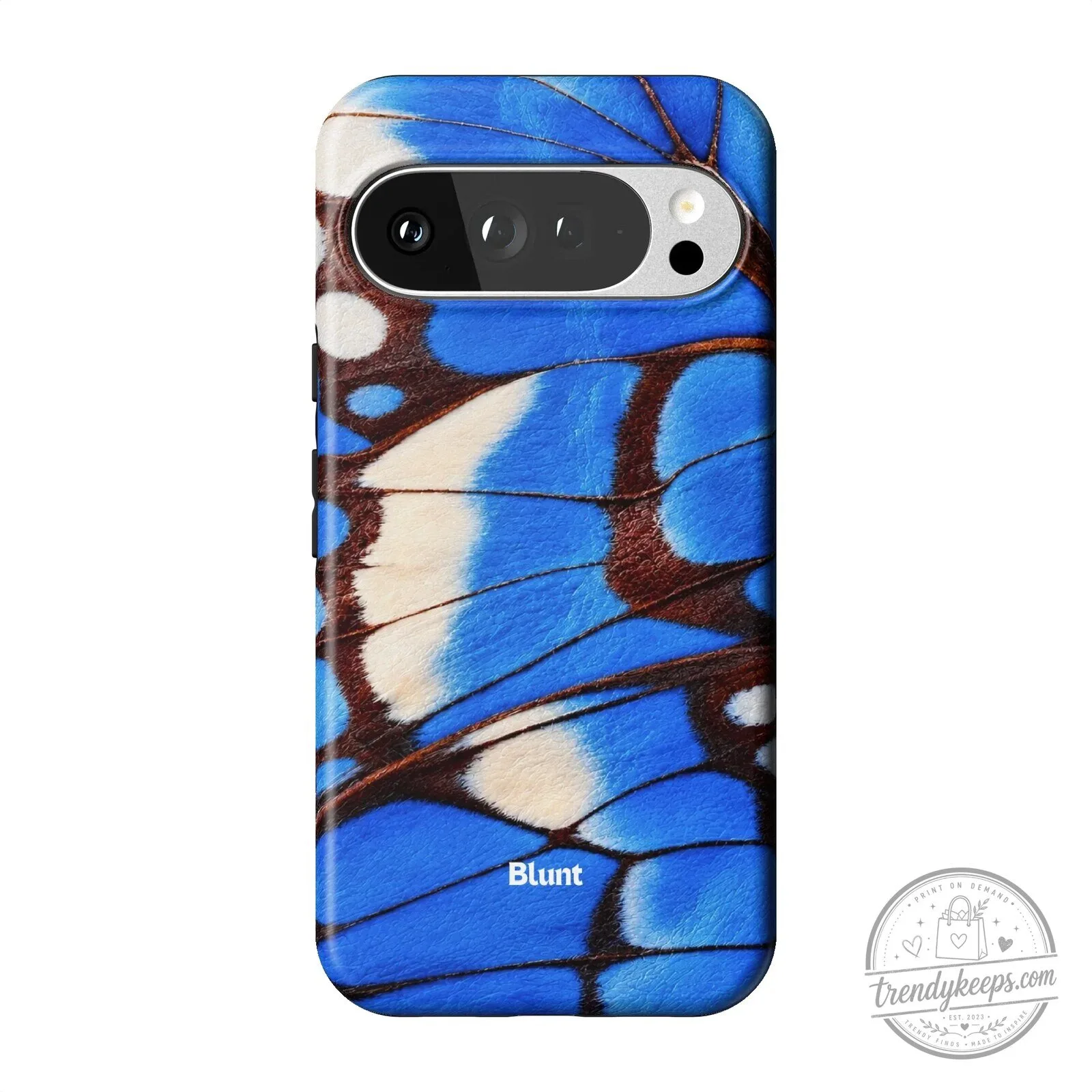 Blue Morpho Butterfly Wing Pixel Phone Case 15 Blue Morpho Butterfly Wing Pixel Phone Case