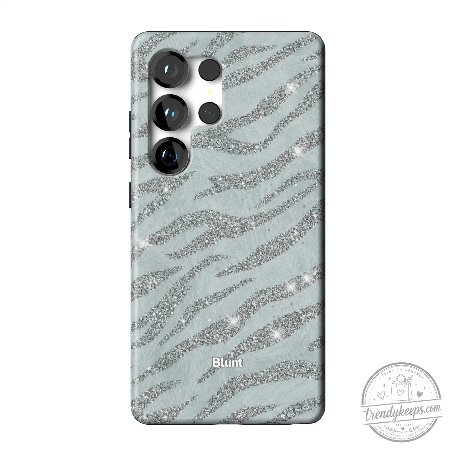 Silver Glitter Zebra Print Pattern Samsung Galaxy S23 Ultra Phone Case 20 Silver Glitter Zebra Print Pattern Samsung Galaxy S23 Ultra Phone Case