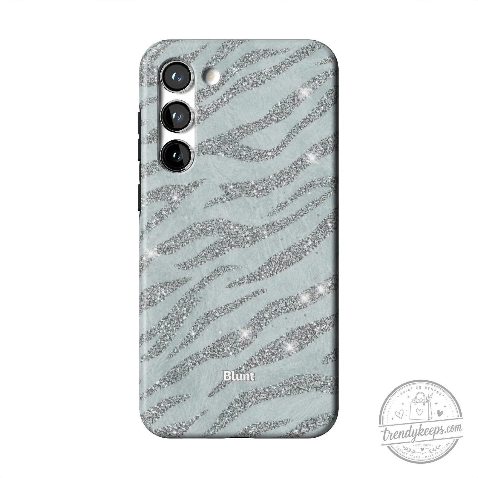 Silver Glitter Zebra Print Pattern Samsung Galaxy S23 Ultra Phone Case 25 Silver Glitter Zebra Print Pattern Samsung Galaxy S23 Ultra Phone Case