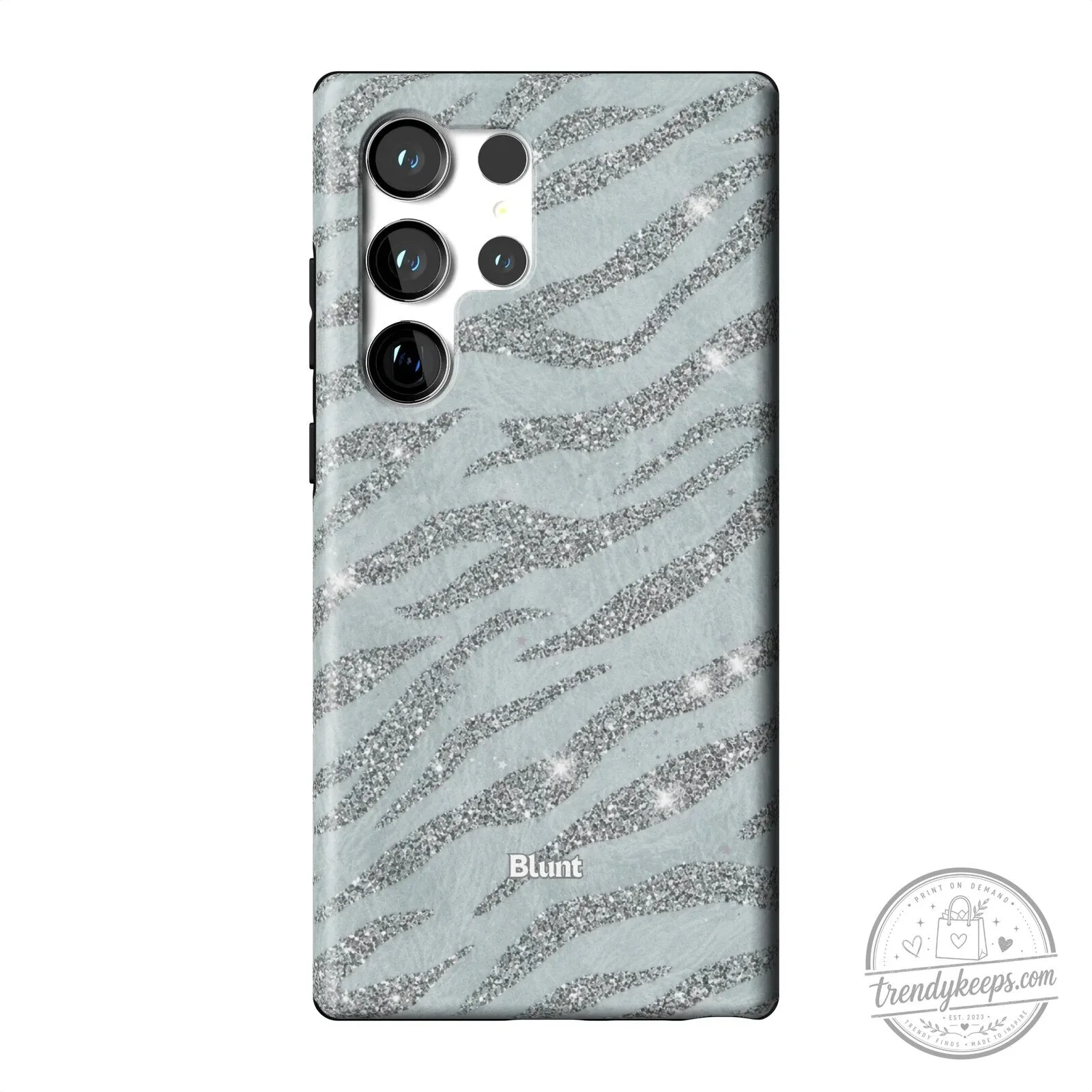 Silver Glitter Zebra Print Pattern Samsung Galaxy S23 Ultra Phone Case 26 Silver Glitter Zebra Print Pattern Samsung Galaxy S23 Ultra Phone Case