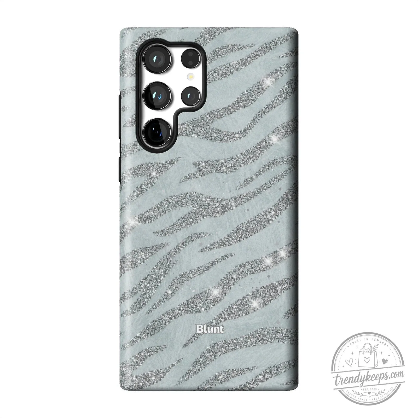 Silver Glitter Zebra Print Pattern Samsung Galaxy S23 Ultra Phone Case 29 Silver Glitter Zebra Print Pattern Samsung Galaxy S23 Ultra Phone Case